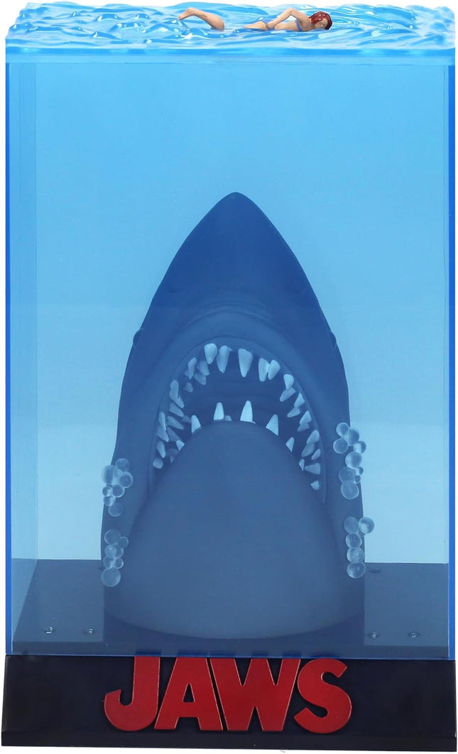 SD TOYS Jaws 50th Anniversary Light-Up 3D Movie Poster Statue