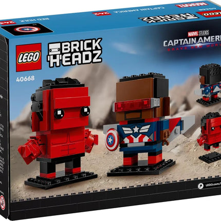 LEGO Brickheadz Marvel Captain America & Red Hulk 40668
