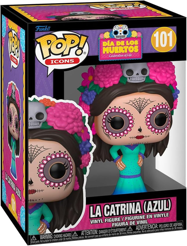 Funko Pop! Icon: Dia De Los Muertos - La Catrina (Azul) - Collectable Vinyl #101
