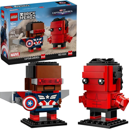 LEGO Brickheadz Marvel Captain America & Red Hulk 40668