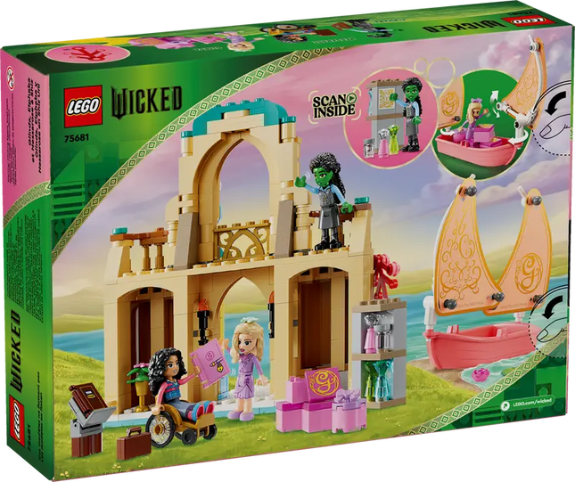 LEGO Wicked Glinda, Elphaba & Nessarose at Shiz University Building Toys #75681