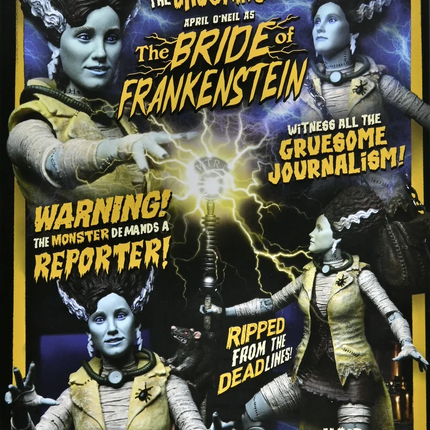 NECA TMNT x Universal Monsters - Ultimate April As The Bride Action Figures