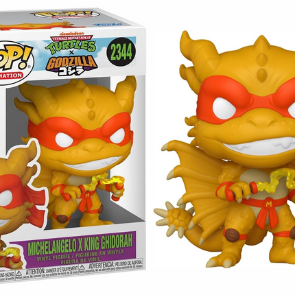 Funko Pop! Animation: Godzilla X Turtles - Michelangelo x King Ghidorah - Vinyl Figure #2344