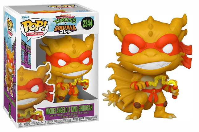 Funko Pop! Animation: Godzilla X Turtles - Michelangelo x King Ghidorah - Vinyl Figure #2344