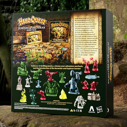 HeroQuest Jungles of Delthrak Expansion Pack 16 Quests 29 Miniatures 14 Ages
