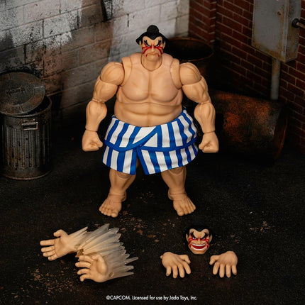 JADA TOYS Street Fighter II: The Final Challengers - E. Honda (Deluxe) Figures