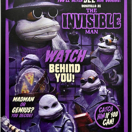 Universal Monsters x Teenage Mutant Ninja Turtles Ultimate Donatello as The Invisible Man
