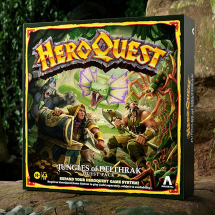 HeroQuest Jungles of Delthrak Expansion Pack 16 Quests 29 Miniatures 14 Ages