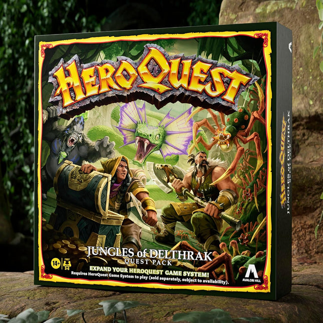 HeroQuest Jungles of Delthrak Expansion Pack 16 Quests 29 Miniatures 14 Ages