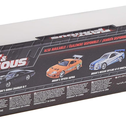 JADA TOYS Fast & Furious - Brian's Nissan Skyline GT-R R34 Silver & Blue 2-Pack