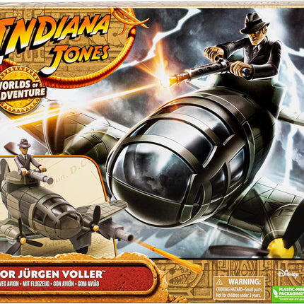 Hasbro Indiana Jones - Worlds Of Adventure Doctor Jurgen Voller w/ Plane