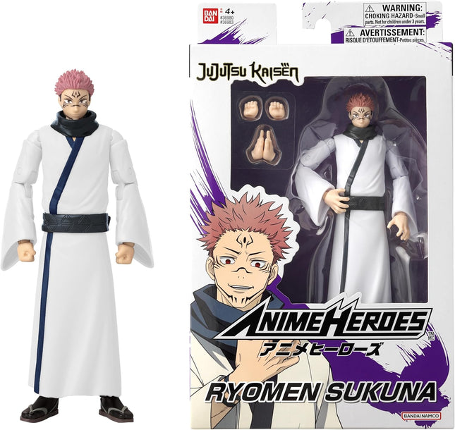 BANDAI Anime Heroes Jujutsu Kaisen - Ryomen Sukuna - Action Figure