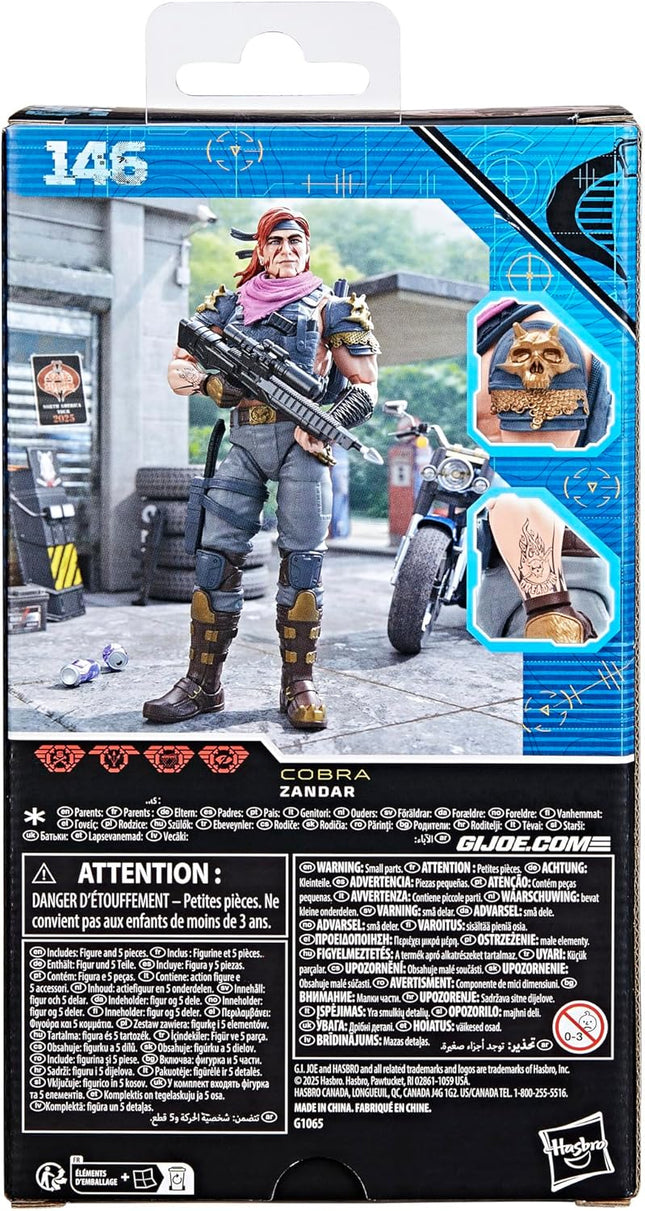 Classified Series #146, Dreadnok Zandar, Collectible 6 Inch Action Figure wit...