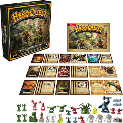 HeroQuest Jungles of Delthrak Expansion Pack 16 Quests 29 Miniatures 14 Ages