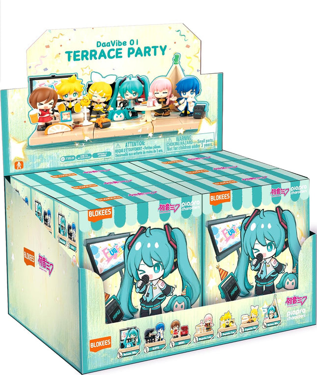 BLOKEES DaaVibe 01 Series - Hatsune Miku - Terrace Party - Display of 6 - Model Kits