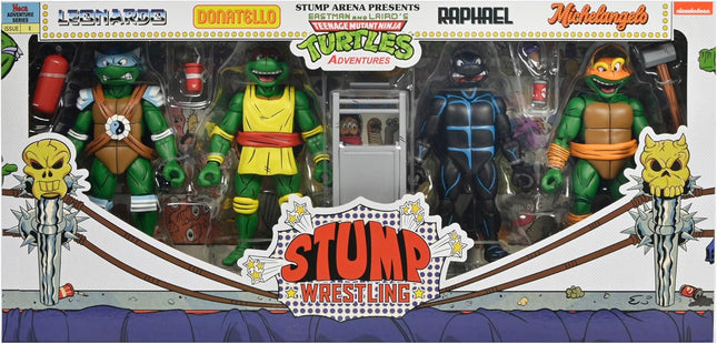 NECA TMNT (Archie Comics) - Stump Wrestling Turtles 4 Pack Action Figures