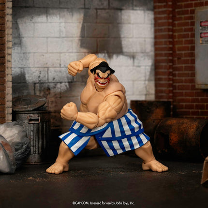 JADA TOYS Street Fighter II: The Final Challengers - E. Honda (Deluxe) Figures
