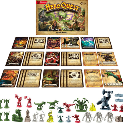 HeroQuest Jungles of Delthrak Expansion Pack 16 Quests 29 Miniatures 14 Ages
