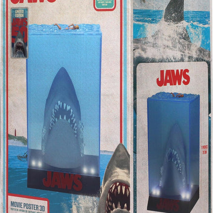 SD TOYS Jaws 50th Anniversary Light-Up 3D Movie Poster Statue