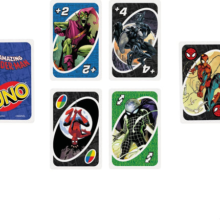 Mattel Games - UNO Spider-Man Classic Card Game (Marvel) Card Game, Tab