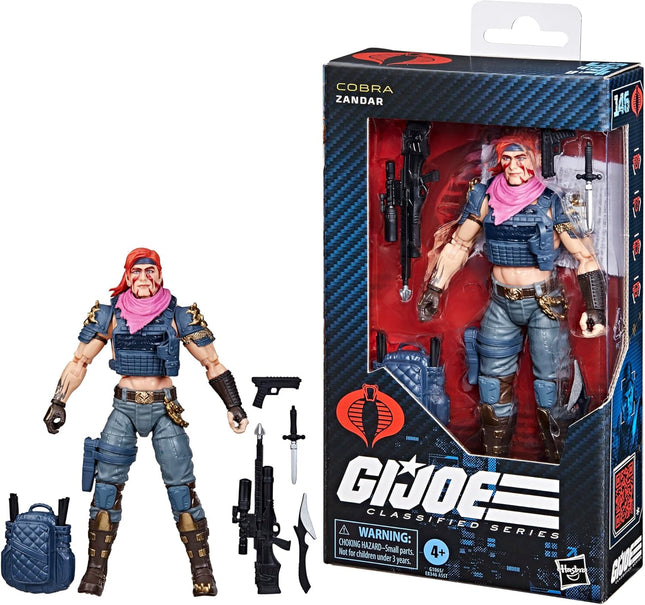 Classified Series #146, Dreadnok Zandar, Collectible 6 Inch Action Figure wit...