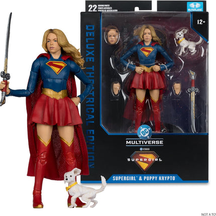 McFarlane Toys DC Multiverse Supergirl & Baby Krypto (Theatrical Deluxe) Action Figure