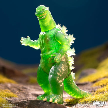 Super7 Toho Godzilla '54 (Green Flare) Reaction Figure - 3.75" Toho Godzilla Action Figure Classic Monster Movie Collectibles and Retro Toys