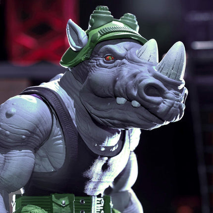 Super7 TMNT Ultimates: Rocksteady Action Figure,Multicolor