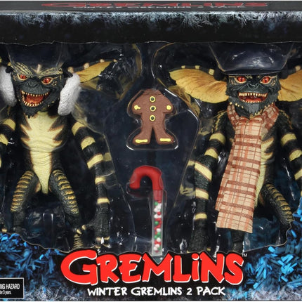 NECA Gremlins: Christmas Carol Winter Scene - Clothed 7" Scale Action Figures Se