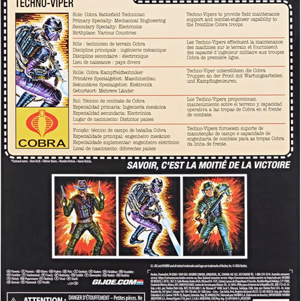 HASBRO G.I. Joe Classified - Retro Cardback - Techno-Viper -  Action Figure