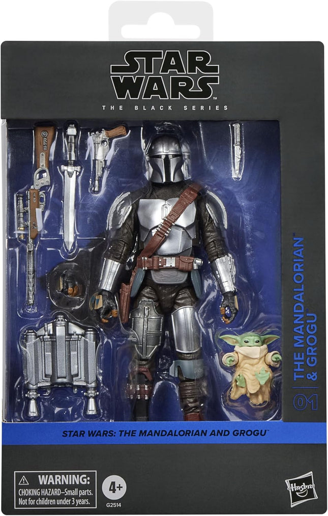 Hasbro STAR WARS Series The Mandalorian & Grogu Deluxe Collectible Action Figure