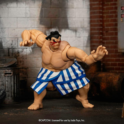 JADA TOYS Street Fighter II: The Final Challengers - E. Honda (Deluxe) Figures