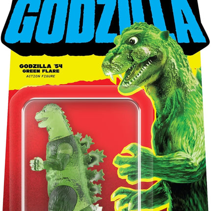 Super7 Toho Godzilla '54 (Green Flare) Reaction Figure - 3.75" Toho Godzilla Action Figure Classic Monster Movie Collectibles and Retro Toys