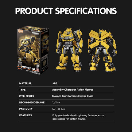 BLOKEES Transformers - Classic Class - Rise Of The Beasts - Bumblebee Model Kits