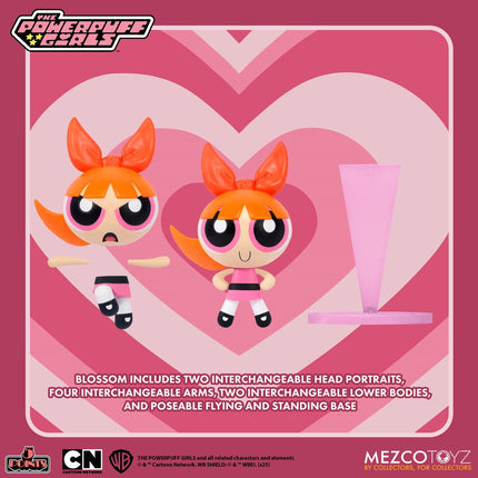 MEZCO TOYZ The Powerpuff Girls - 5 Points Figures - 4pc Deluxe Set