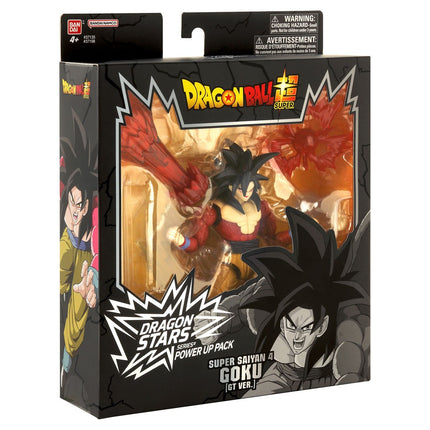 BANDAI Dragon Ball GT - Super Saiyan 4 Goku Power Up Pack Action Figure Set