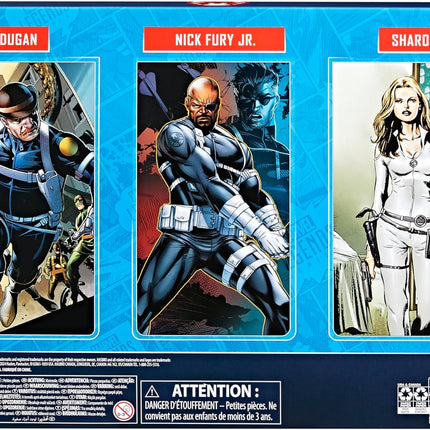 Marvel Legends Series S.H.I.E.L.D. Nick Fury, Sharon Carter, and Dum Dum Dugan