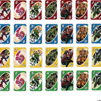 Mattel Games - UNO Spider-Man Classic Card Game (Marvel) Card Game, Tab