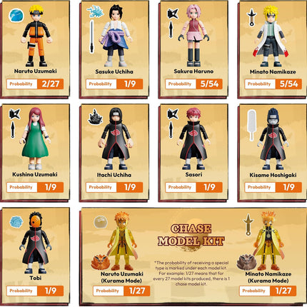 BLOKEES Naruto Ultimate Bond - GV01 - 9pc Blind Box Set Display
