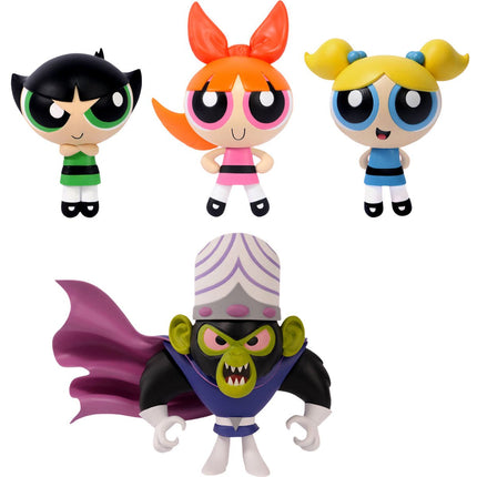 MEZCO TOYZ The Powerpuff Girls - 5 Points Figures - 4pc Deluxe Set