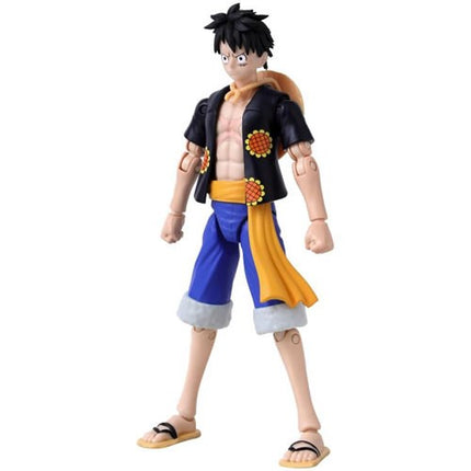 BANDAI One Piece - Monkey D. Luffy (Dressrosa Version) Anime Heroes Figures