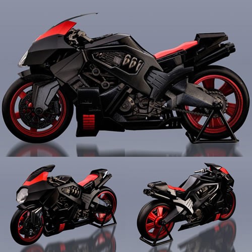 FLAME TOYS G.I. Joe Model Snake Eyes Speed Cycle Furai Model Kit