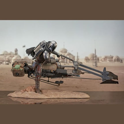 Star Wars Premier Collection: The Mandalorian Din Djarin with Speeder Bike