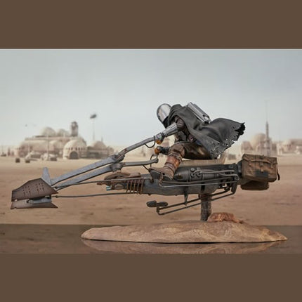 Star Wars Premier Collection: The Mandalorian Din Djarin with Speeder Bike