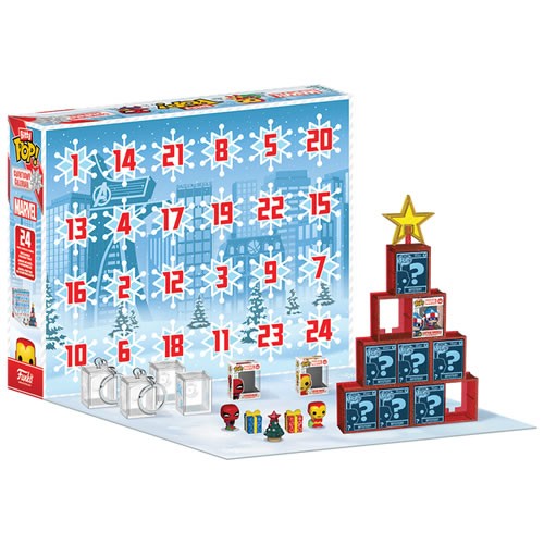 Funko Bitty Pop! Marvel Advent Calendar 24 Mini Figures Holiday Countdown