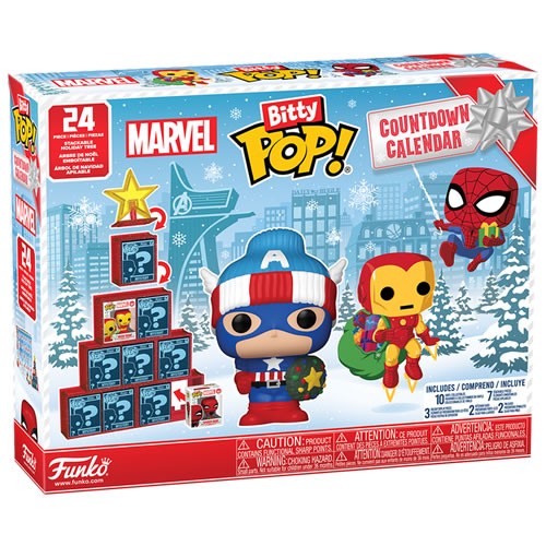 Funko Bitty Pop! Marvel Advent Calendar 24 Mini Figures Holiday Countdown