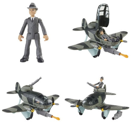 Hasbro Indiana Jones - Worlds Of Adventure Doctor Jurgen Voller w/ Plane