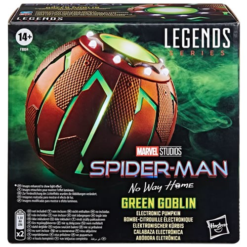 HASBRO Marvel Green Goblin Electronic Pumpkin, Spider-Man: No Way Home