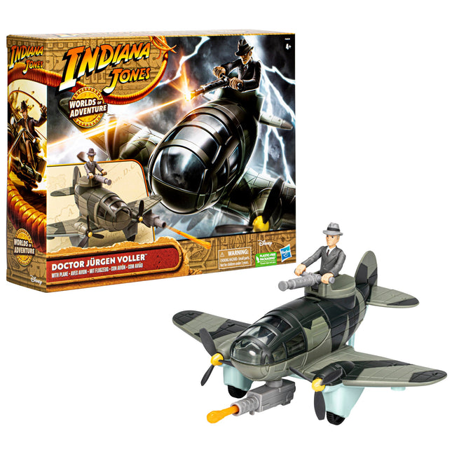 Hasbro Indiana Jones - Worlds Of Adventure Doctor Jurgen Voller w/ Plane