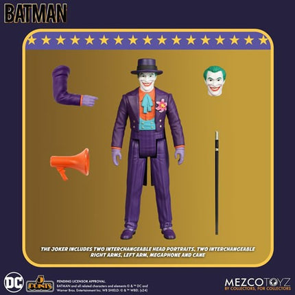 Mezco Batman (1989) 5 Points Set of 3 Action Figures